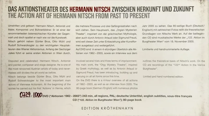 Das Aktionstheater des Hermann Nitsch - Zwischen Herkunft und Zukunft - Bild 3