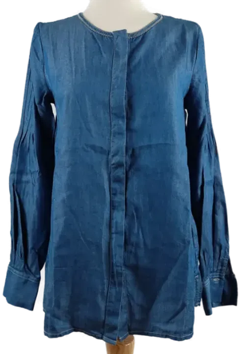 Massimo Dutti Damen Bluse blau - 34 - Bild 1