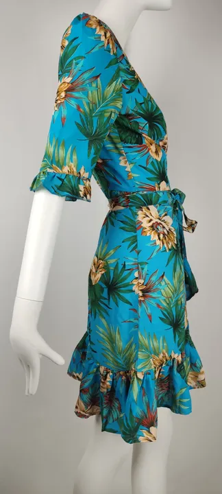 Sommer-Wickelkleid mit floralem Muster - Größe EUR 36 - Bild 4