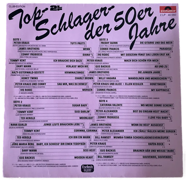 LP - Top Schlager der 50er Jahre - Bild 2