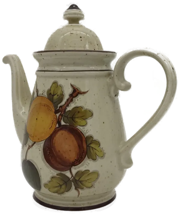 Winterling Kaffeekanne Karina beige mit Obstmotiv Vintage - Bild 4