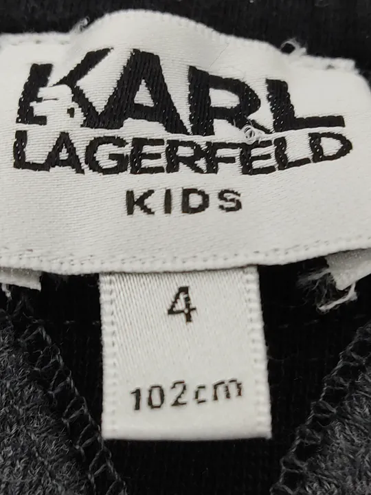 Karl Lagerfeld Kinder Sweater Kleid grau Gr. 102(4 Jahre) - Bild 3