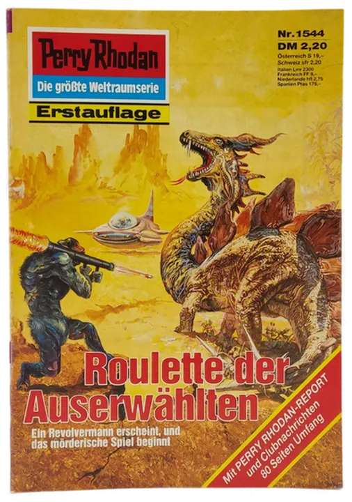 Romanheft Perry Rhodan Roulette der Auserwählten Erstauflage Nr. 1544 - Bild 1