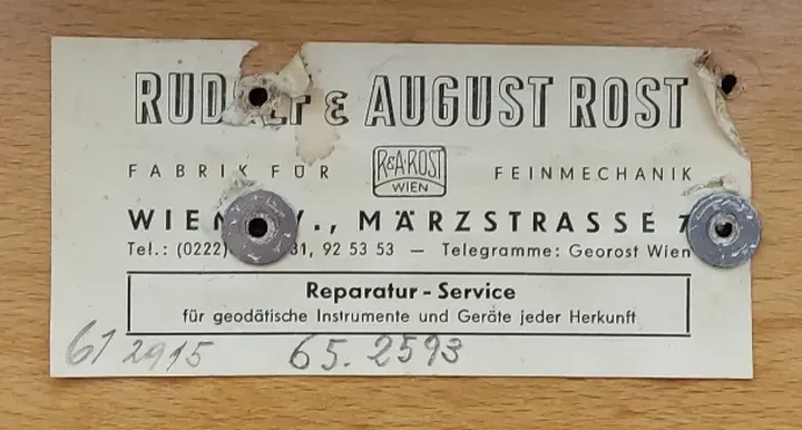 R&A Rost Wien - Theodolit - Bild 2