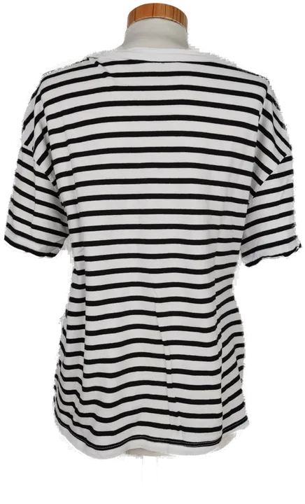 Zara Damen T-Shirt schwarz/weiß - Gr. M - Bild 3