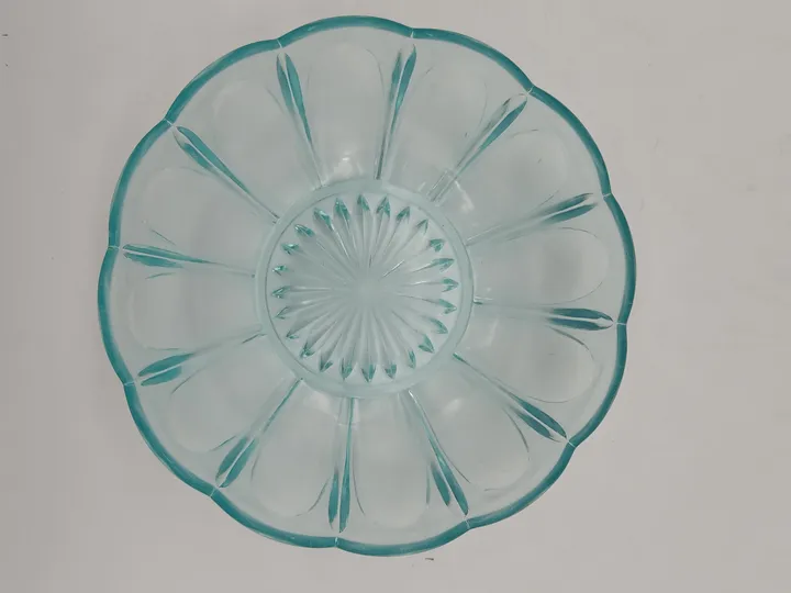 Vintage Glasschüssel in Himmelblau - Bild 3