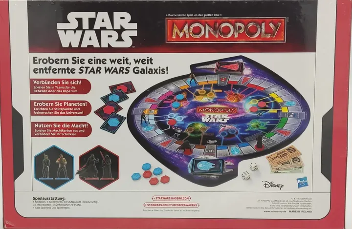 Parker/Hasbro 0515 B0324100  Monopoly Star Wars Familienspiel/Brettspiel - Bild 2