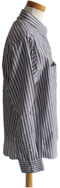 COMMANDER Herrenhemd langarm weiß/violett gestreift - Gr.43 - Bild 2