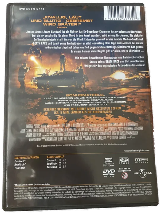 Jason Statham - Death Race - DVD - Bild 2