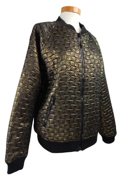 Denim Co Damen Jacke, gold/schwarz - Gr. L/40 - Bild 3
