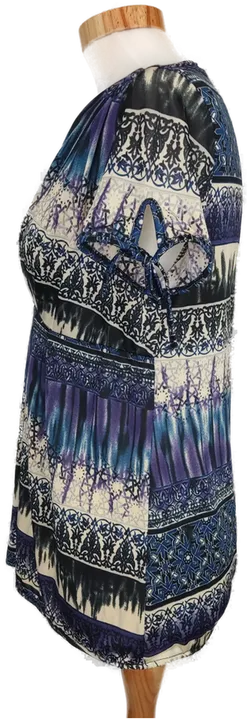 Mitno Damen Shirt lila/blau/beige gemustert - M/L - Bild 3