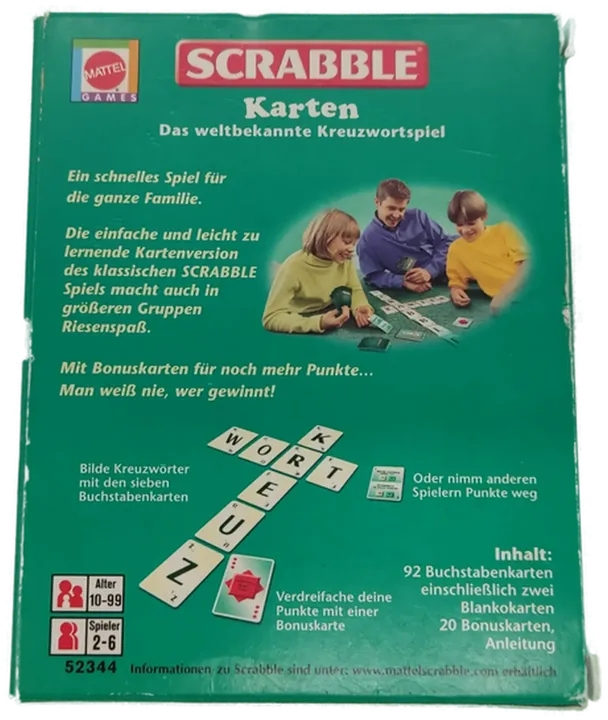 Mattel Scrabble Kartenspiel - Bild 2