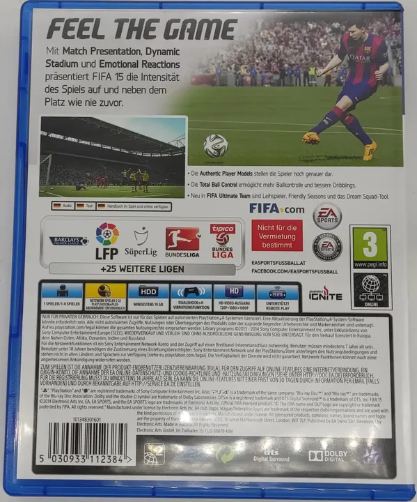 Playstation Sony PS4 Spiel EA Sports FIFA 15 - Bild 2