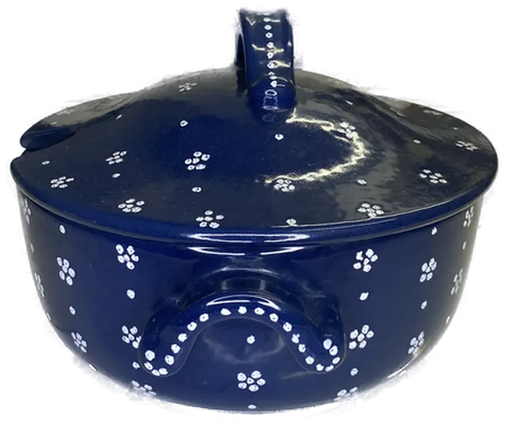 Gmundner Keramik - Suppentopf - Dirndl Blau  - Bild 2