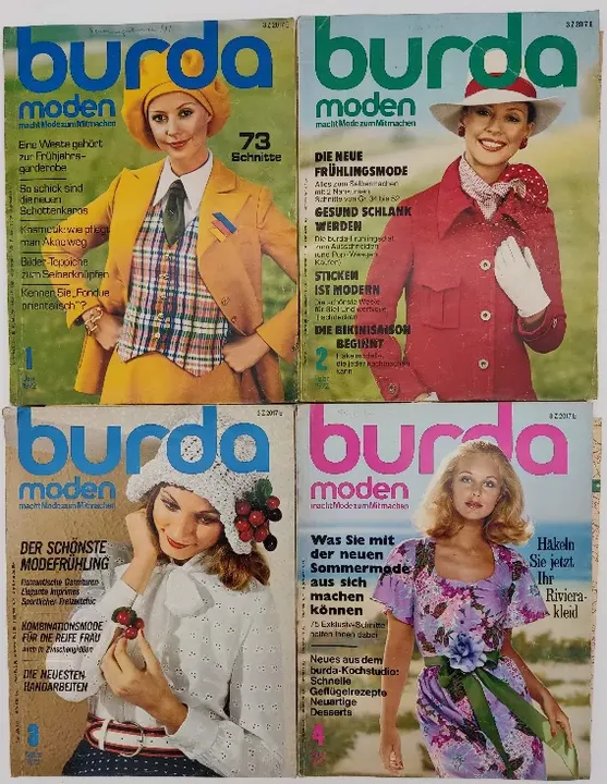 Burda Modezeitschrift 12 Hefte 1972 - Bild 1