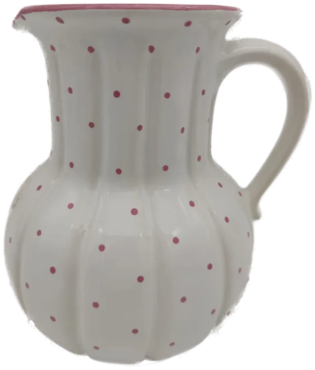 Gmundner Keramik rosa Tupfen Milchkrug Höhe: 15 cm - Bild 1