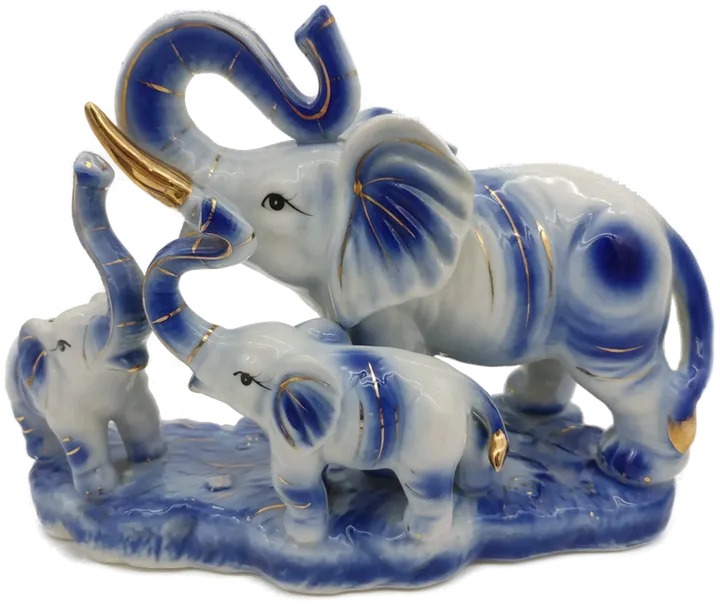 Handgemachte Keramikelefanten - Hochwertige Vintage Dekoration  - Bild 1
