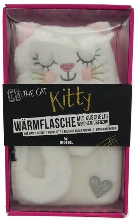ED the Cat Wärmflasche „Kitty“ – mit flauschigem Kuschelbezug in Katzenform - Bild 1