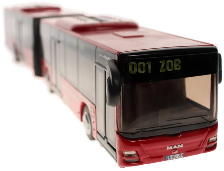 Siku MAN Lion’s City Gelenkbus – Maßstab 1:50 – Rot – Modellbus - Bild 1