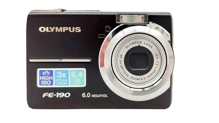 Olympus FE-190 Digital Compact Camera/Kamera 6.0 Megapixel schwarz - Bild 1