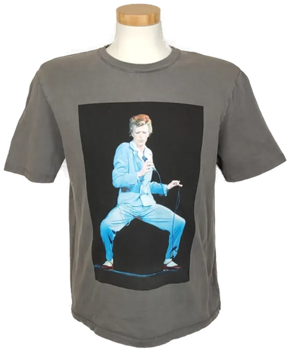 Zara Herren Shirt David Bowie grau Gr. EUR S - Bild 1