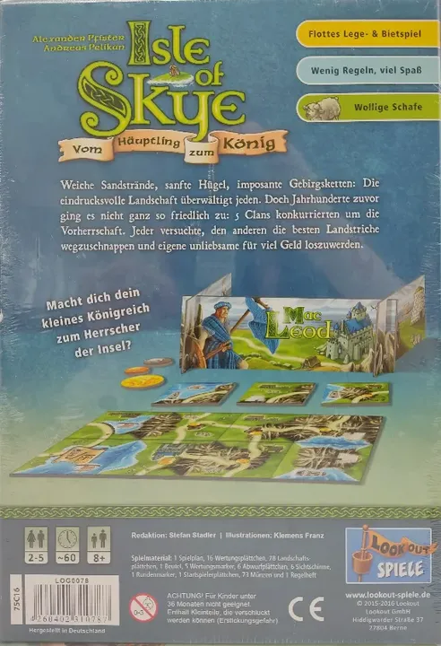 Isle of Skye: Vom Häuptling zum König - Legespiel, Lookout Spiele - Bild 2