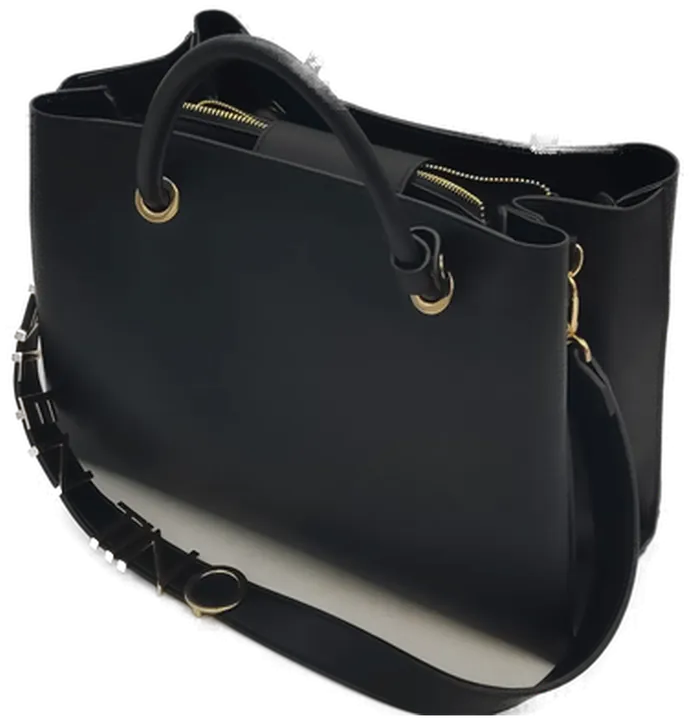  Mario Valentino Handtasche in schwarz mit Logo-Trageriemen - Bild 2