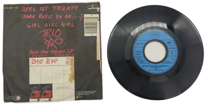 Trio - Herz ist Trumpf(Dann rufst du an) Vinyl Schallplatte  - Bild 3