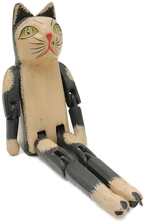 Deko Katzenfigur aus Holz  - Bild 1