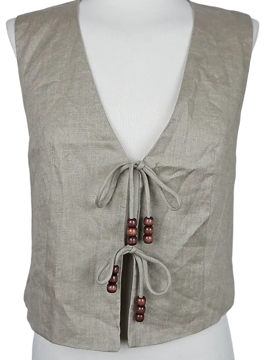 ZARA Damen Weste, beige - Gr. XS  - Bild 4