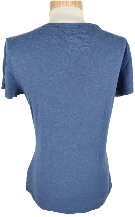 Blau Bedrucktes T-Shirt - Größe XS - Top Qualität - Bild 3