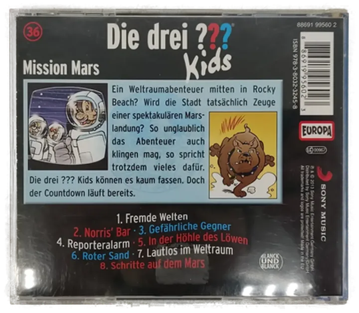 CD Die drei ??? Kids - Mission Mars, Hörspiel - Bild 2