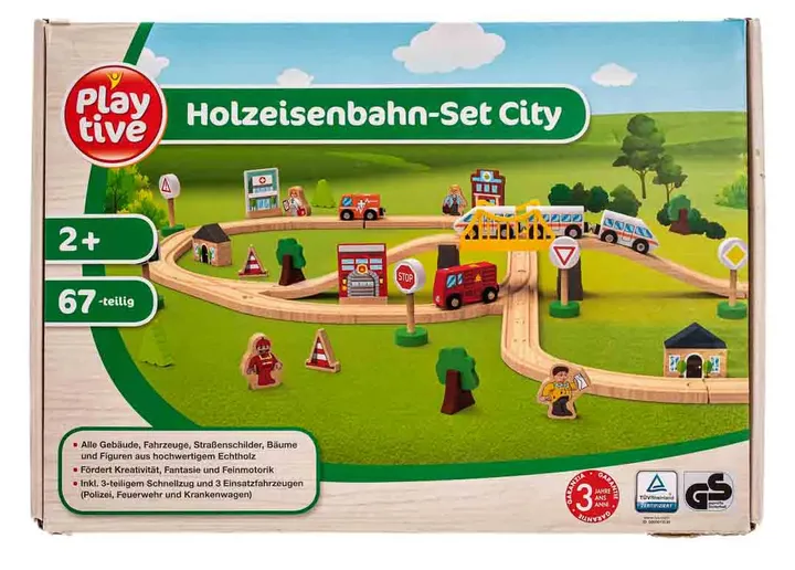 Playtive Holzeisenbahn-Set City  - Bild 1
