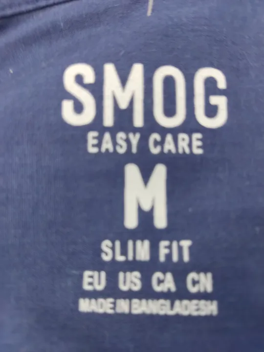 SMOG Herrenhemd marineblau - M (eng geschnitten) - Bild 4