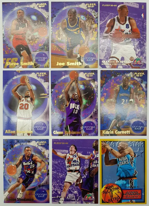 NBA Fleer Baseketball Trading Cards, 290 Stück, '95-96 u. '96-97 - Bild 1