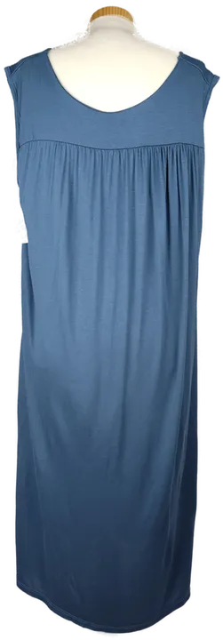  Made in Italy Damen Midi-Sommerkleid blau mit Holzperlen - L/40 - Bild 2