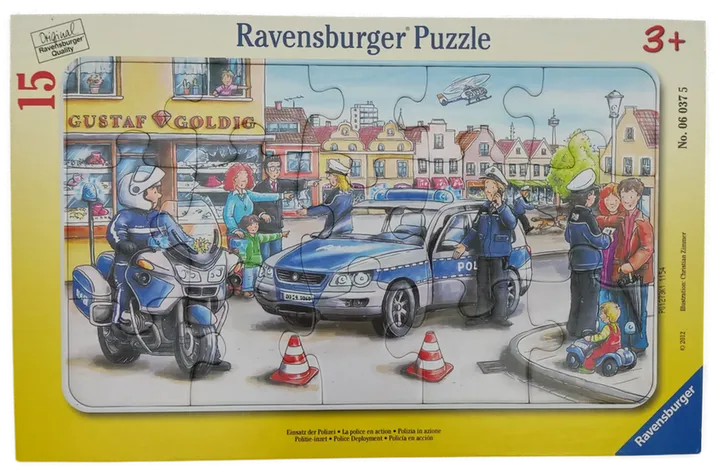 Ravensburger Kinderpuzzle – Einsatz der Polizei (ab 3 Jahren) - Bild 1