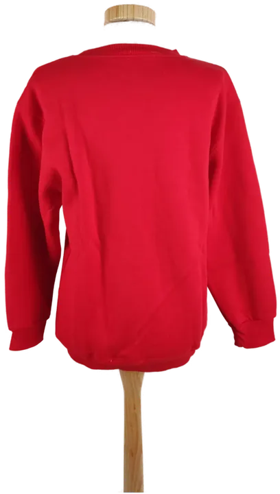 ADIDAS Damen Pullover Rot, Rundhals, Gr. S - Bild 2