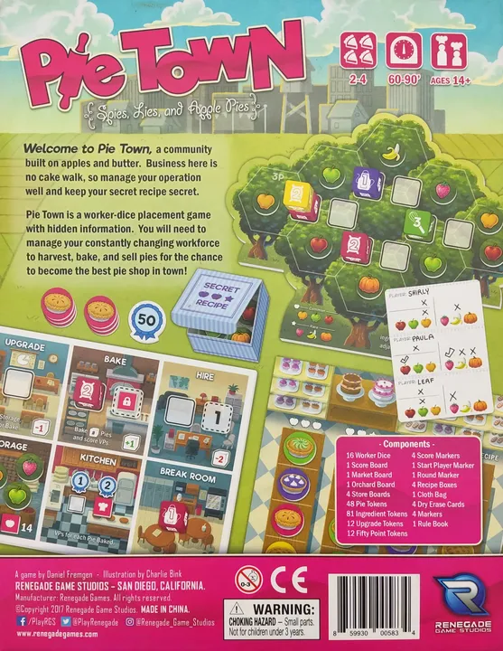 Welcome to Pie Town - Gesellschaftsspiel - Renegade Games Studios  - Bild 2