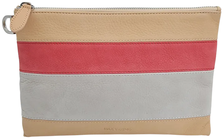 Max V. Koenig Damen Kulturbeutel, creme/pink/grau - Bild 1