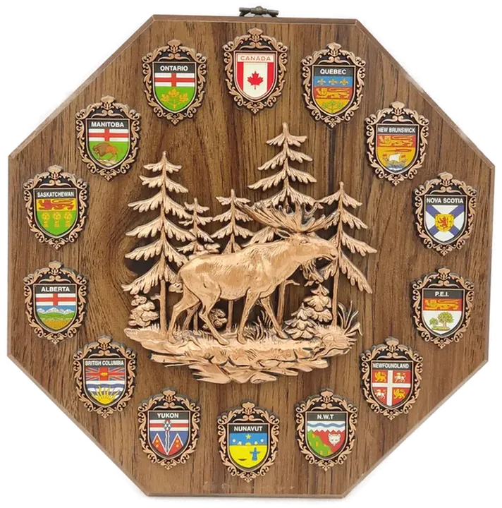 Deko Kanada Platte mit Wappen - Bild 1