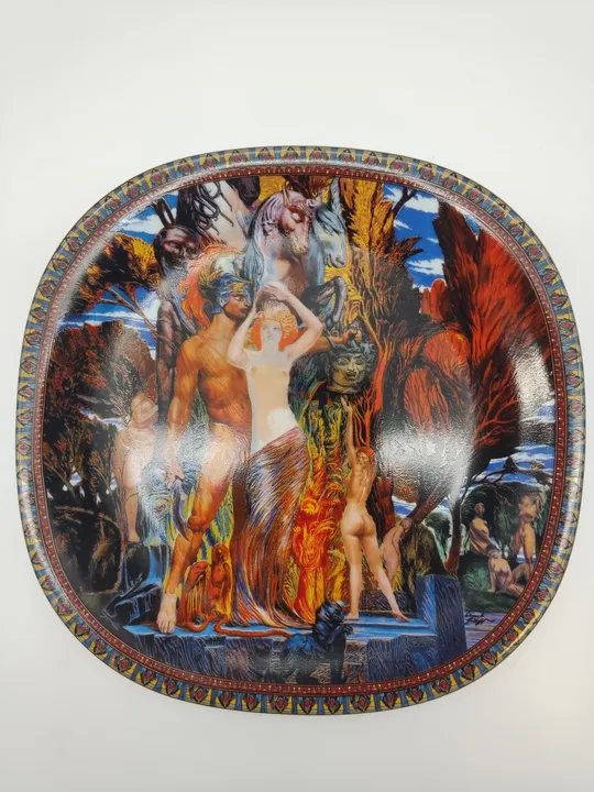 Lilien Porzellan Wandteller: Ernst Fuchs - Bild 1