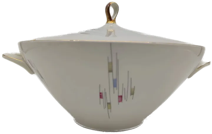 Bavaria Porzellan Suppenschüssel mit Deckel, Vintage - Bild 1