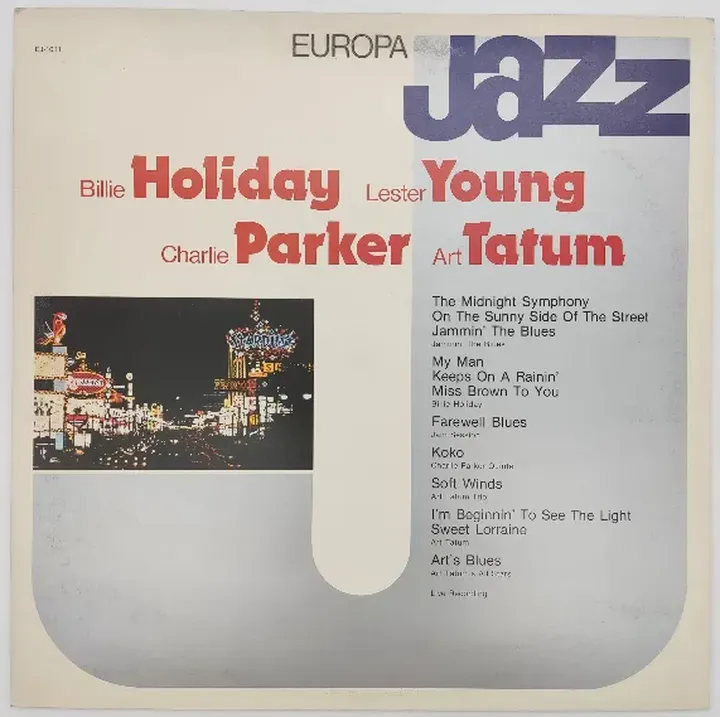 Vinyl LP - Europa Jazz - Holiday, Young, Parker, Tatum  - Bild 1