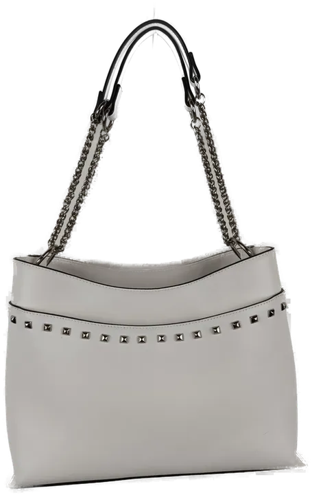 The Bag - Hochwertige weiße Damen Handtasche aus Kunstleder mit vielen Staufächern (Frühling/Sommer) - Bild 1