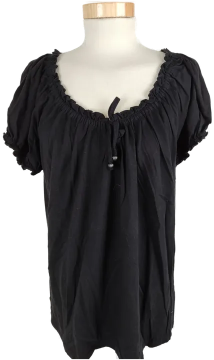 Damen Shirt Laura Torelli Collection - XL, schwarz, kurzarm - Bild 1