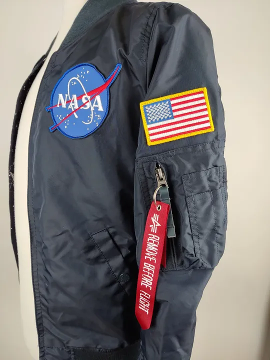 Alpha Industries Bomberjacke mit NASA-Patch - Gr. XS - Bild 5