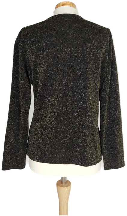 Damen T-Shirt schwarz/gold aus Lurex - XL/42 - Bild 2