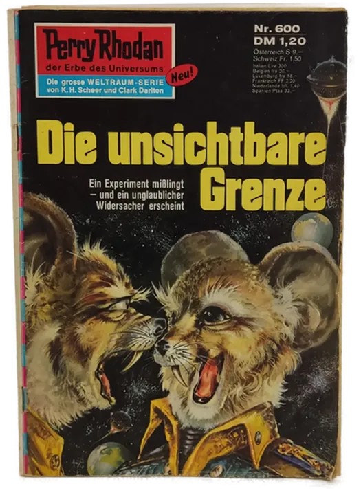 Romanheft Perry Rhodan Die unsichtbare Grenze Erstauflage Nr.600 - Bild 2