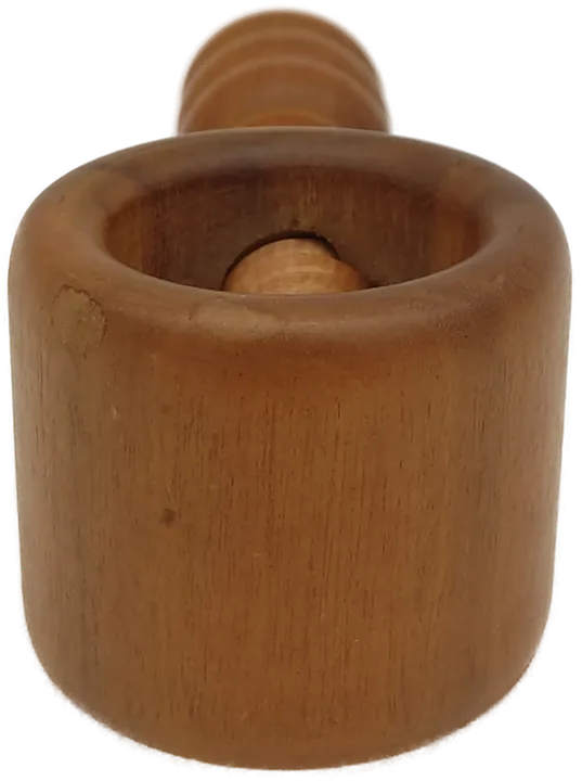 Dreh-Nussknacker aus Holz in Nussbraun - Bild 2